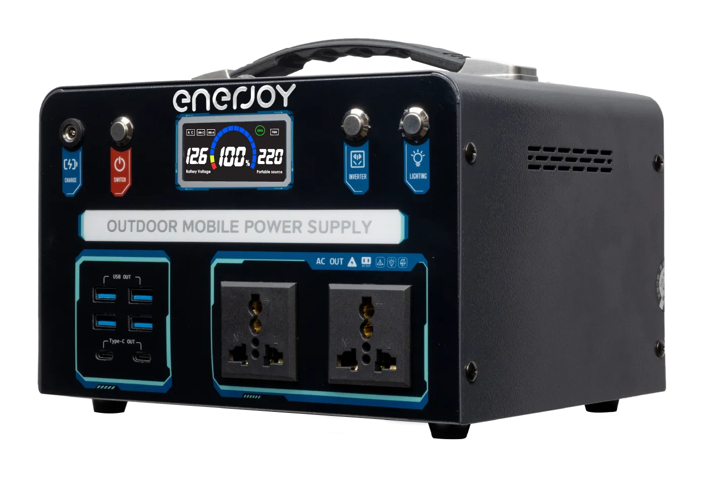 Trạm sạc ENERJOY 500W ảnh thực tế 1