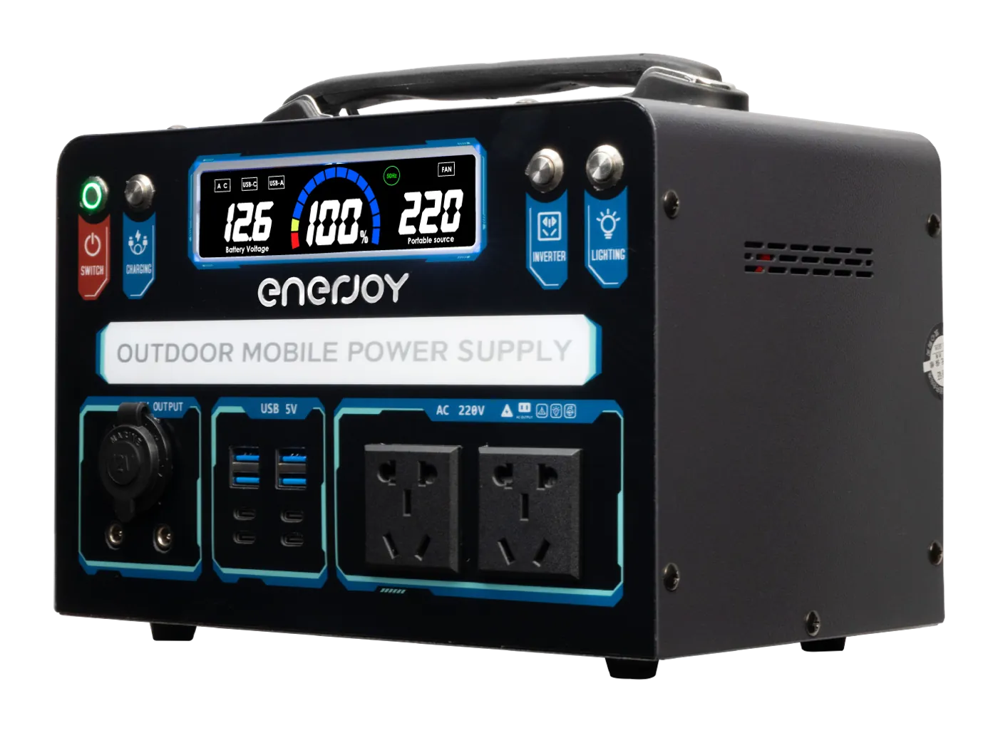 Trạm sạc ENERJOY 600W ảnh thực tế 2