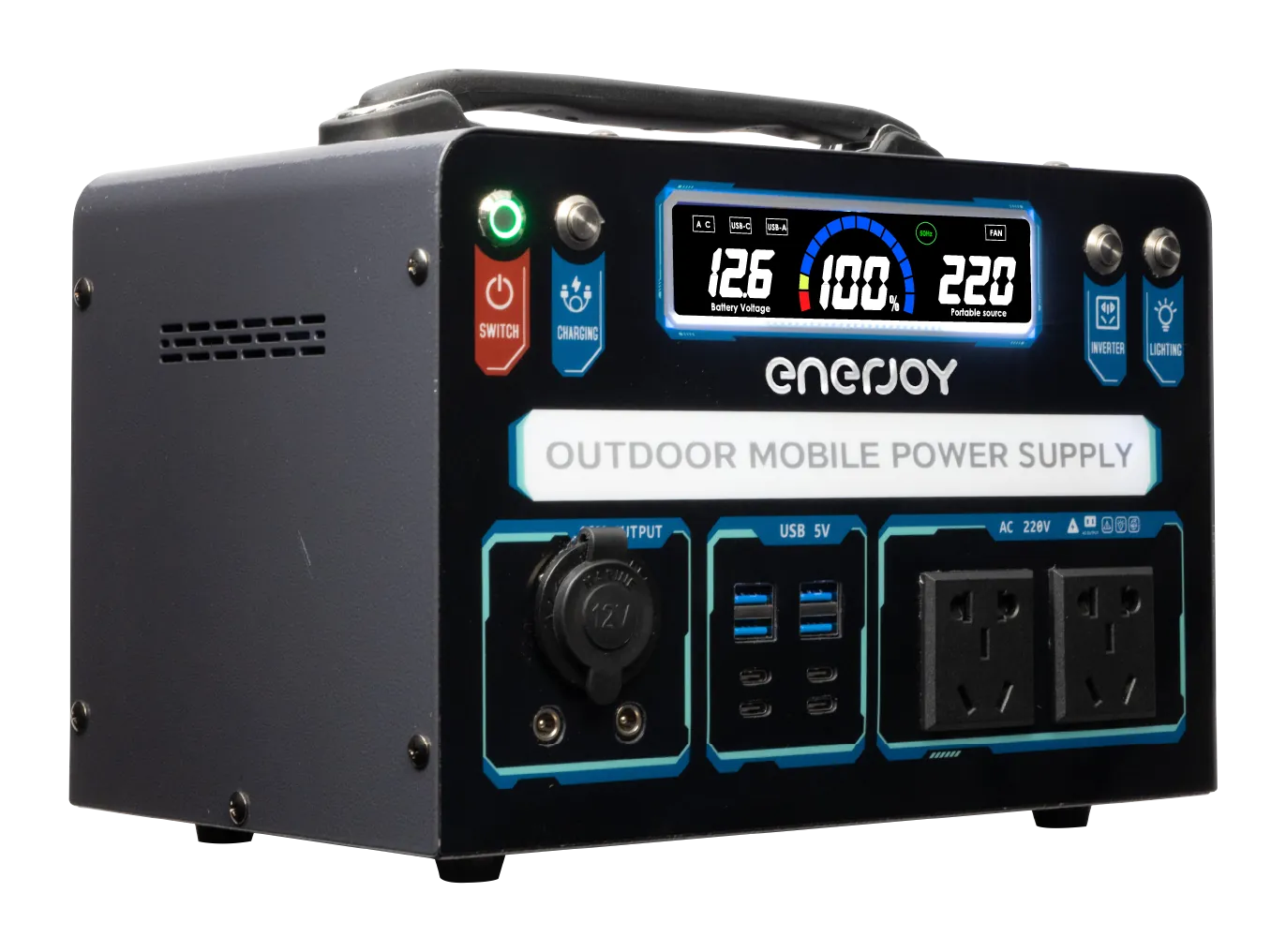 Trạm sạc ENERJOY 600W ảnh thực tế 1
