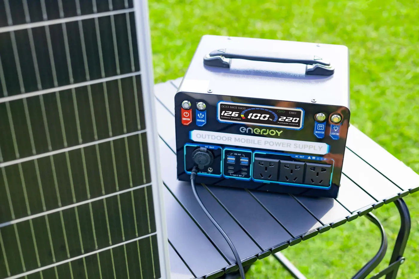 Trạm sạc ENERJOY 1100W ảnh thực tế 4