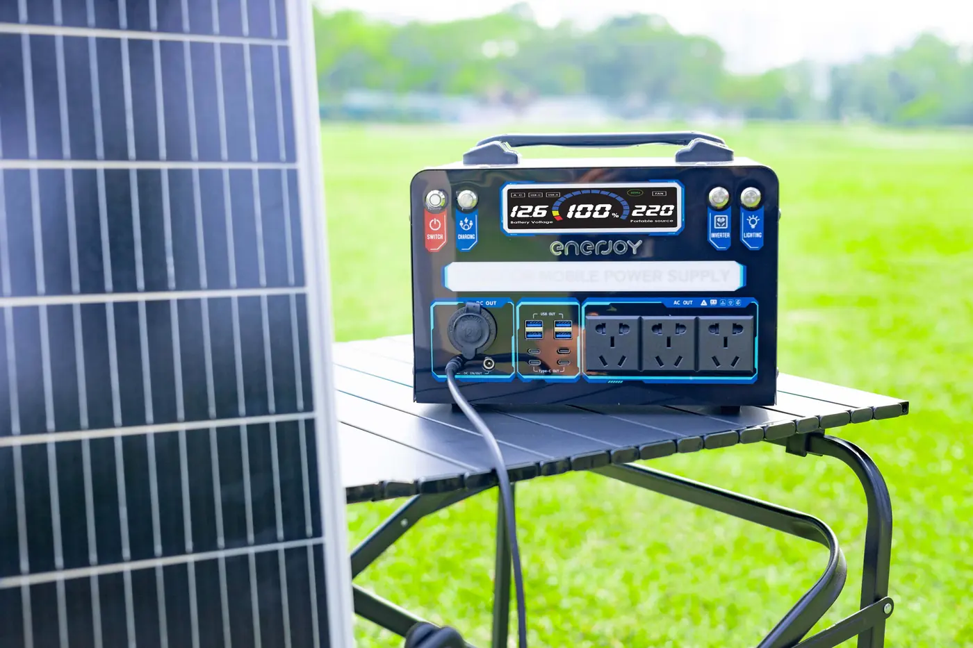 Trạm sạc ENERJOY 1100W ảnh thực tế 5
