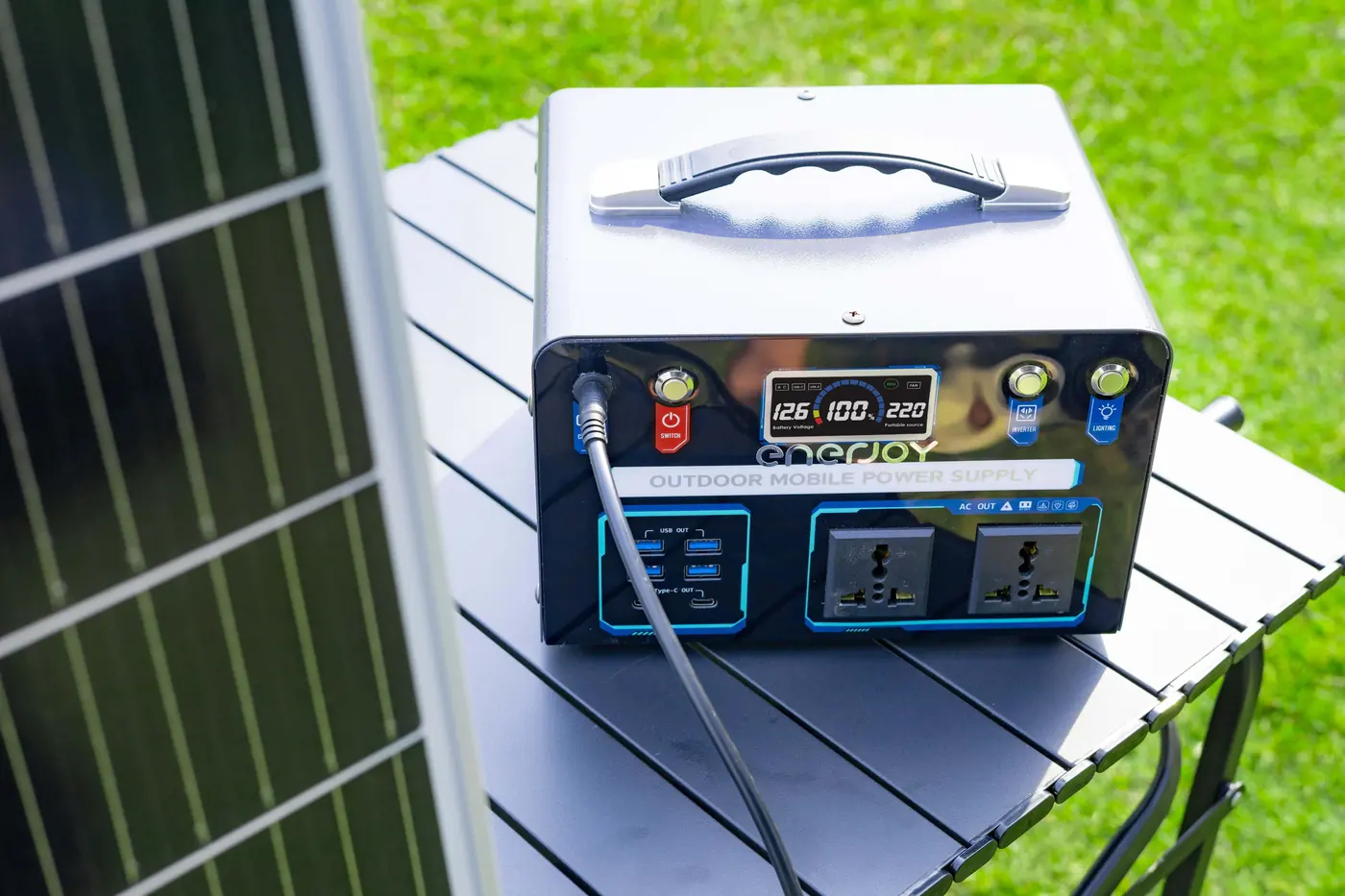 Trạm sạc ENERJOY 500W ảnh thực tế 4
