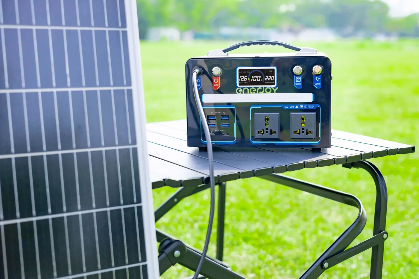 Trạm sạc ENERJOY 500W ảnh thực tế 5