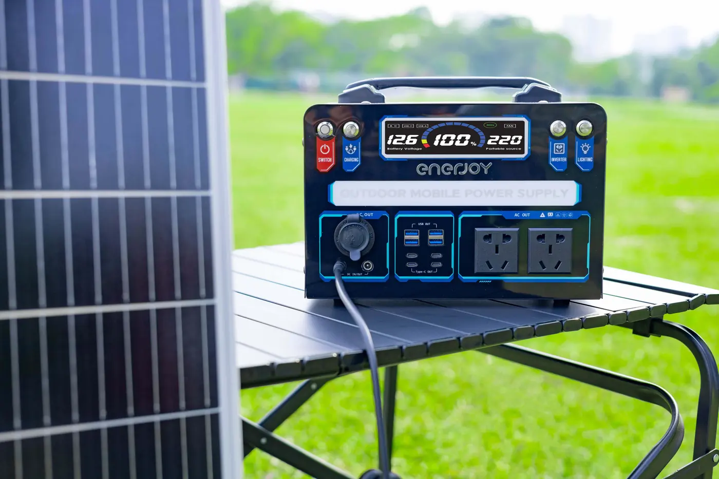 Trạm sạc ENERJOY 600W ảnh thực tế 4