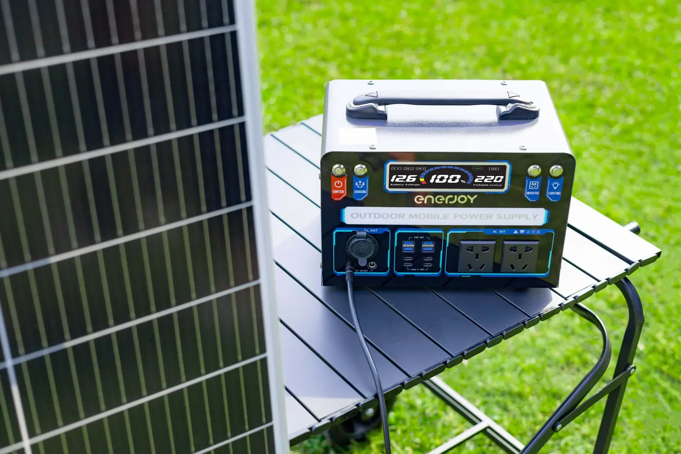 Trạm sạc ENERJOY 600W ảnh thực tế 5